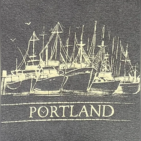 💖 5 for $25 💖 Brandy Melville Blue Gray Graphic Cotton Top– One Size (Fits XS/S) - Picture 4 of 7